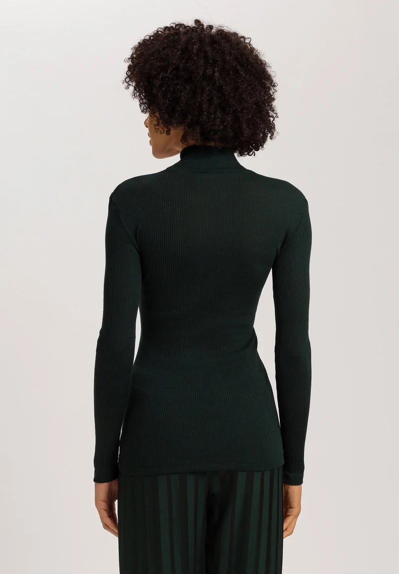 Celeste Turtle-Neck Shirt | dark malachite 070818-072709