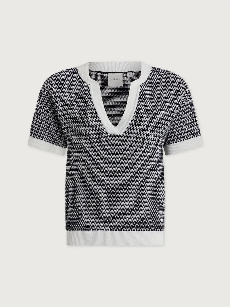 Dora Knit Top White/Black