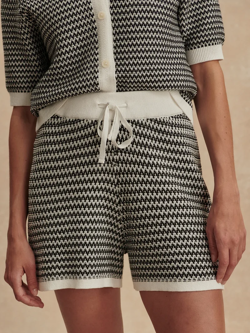 Villiers Knit Short White/Black
