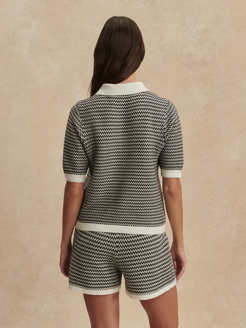 Villiers Knit Short White/Black