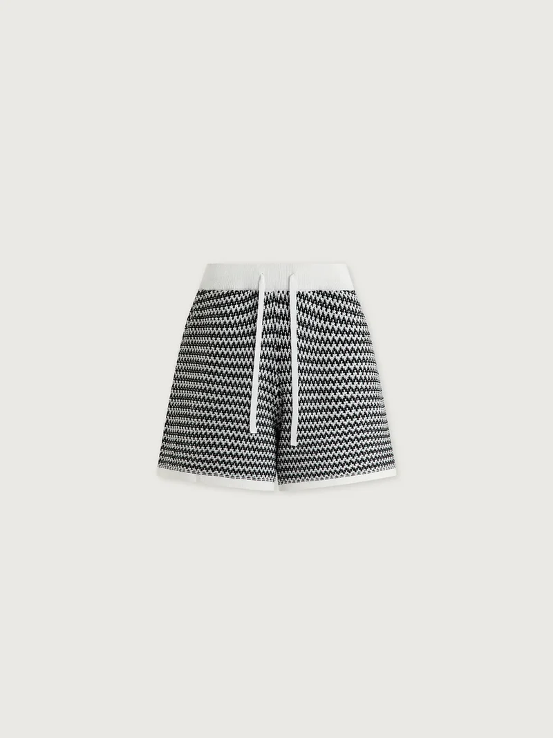Villiers Knit Short White/Black