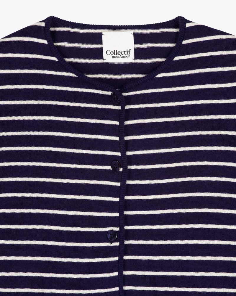 Celia Stripes | Strickjacke | Bio-Baumwolle