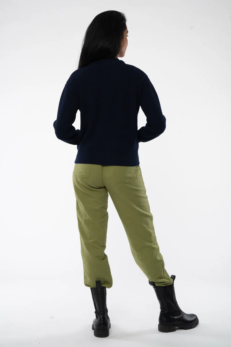 Rippstrick-pullover aus Bio Baumwolle