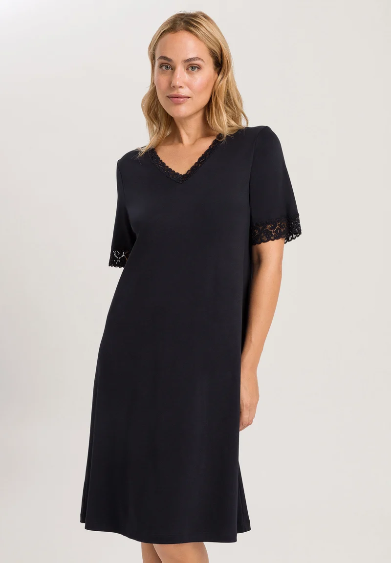 Moments NW S/SLV Nightdress 100cm | black 077040-070019