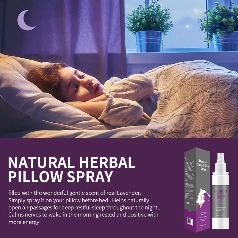 Natürliches Lavendelöl-Aromatherapie-Kissenspray für tiefen Schlaf