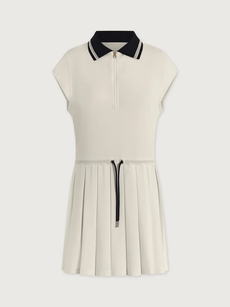 Nico Court Dress White/Navy