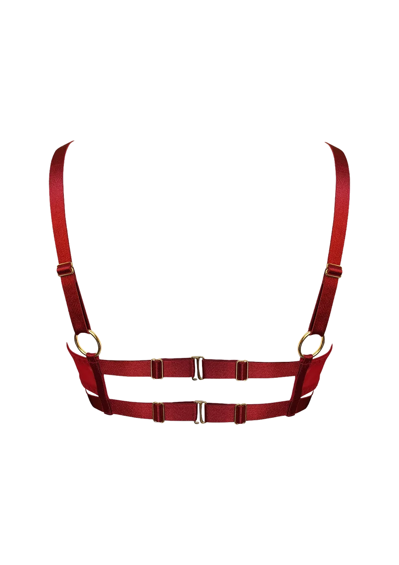 Bordelle Signature Shelf Bra in Burnt Red