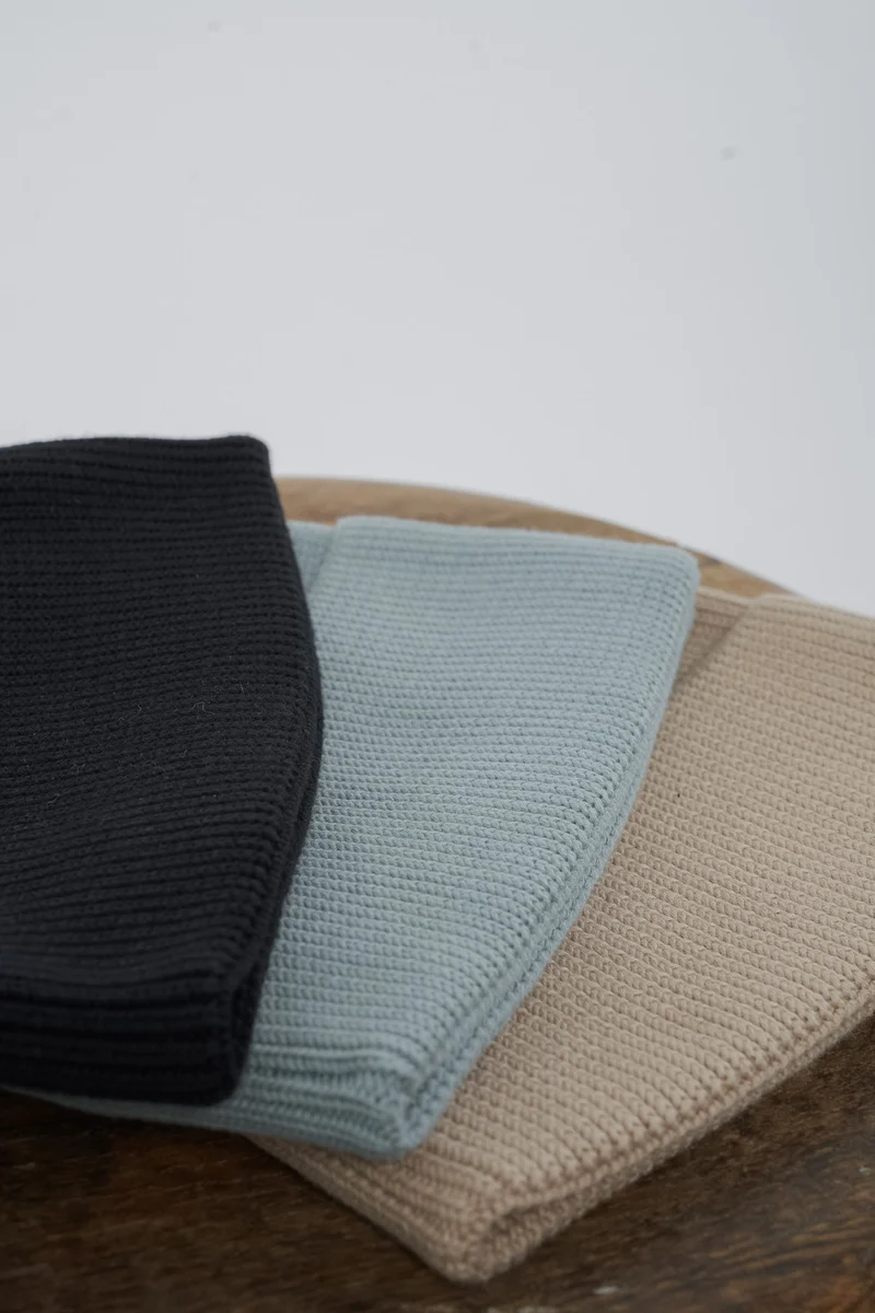 Strickmütze aus Bio Baumwolle