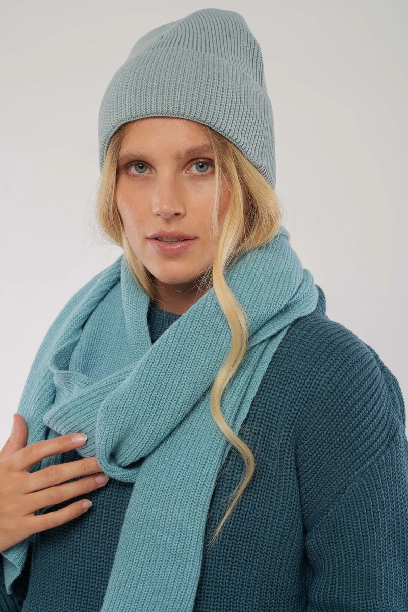 Strickmütze aus Bio Baumwolle