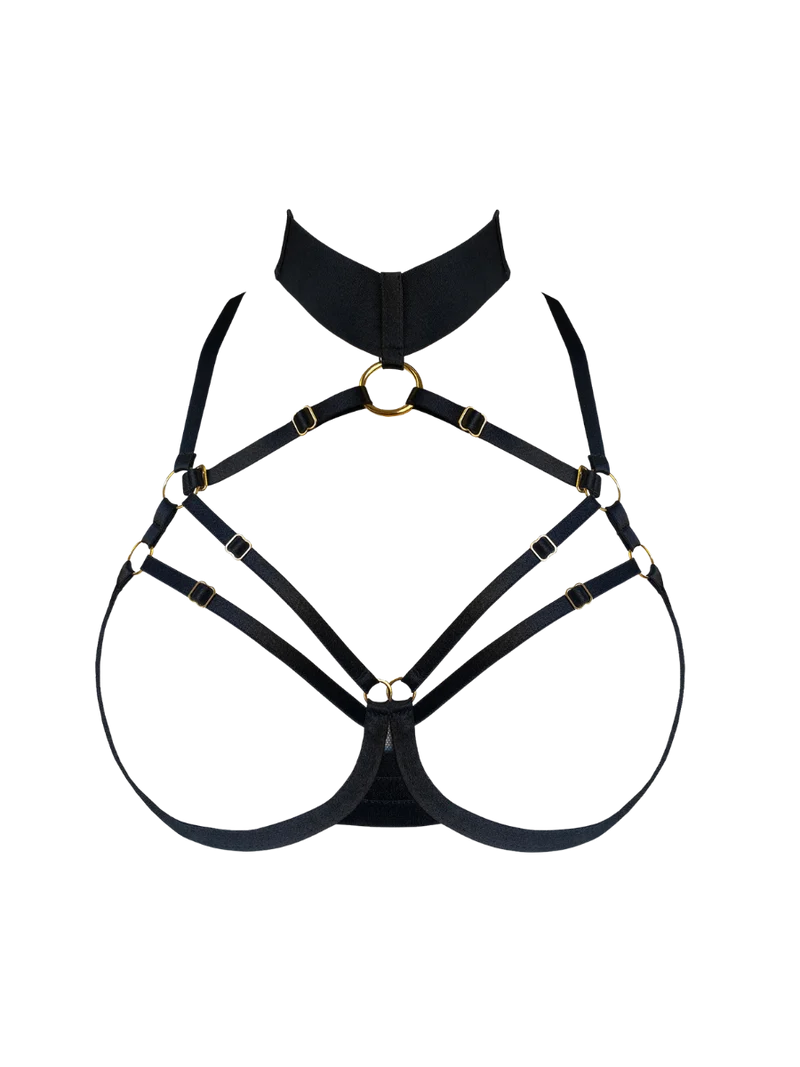 Bordelle Signature Ouvert Wire Bra in Black