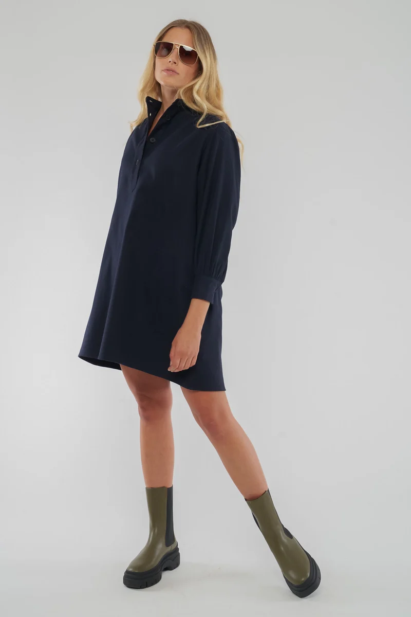 Langarm-bluse aus Bio Baumwolle