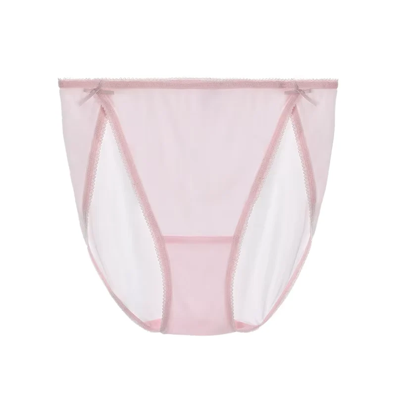 Nude Pink, einfarbig, sexy und bequem, nahtloser Seidenslip