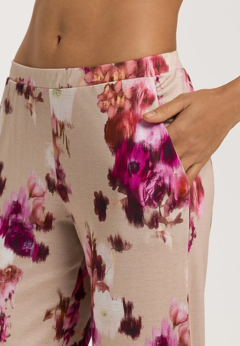 Olivia Long Pants | flower art print 074777-073051