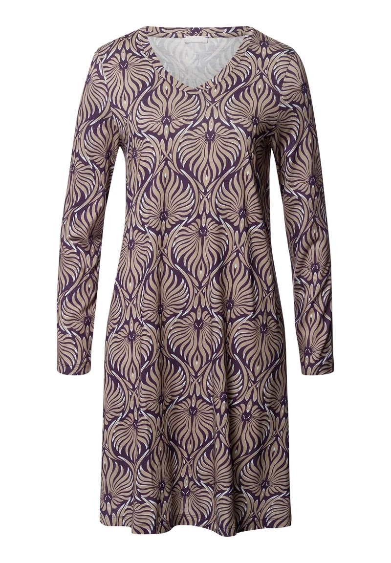 Sleep & Lounge L/SLV Nightdress 95cm | amethyst damask 074847-073049