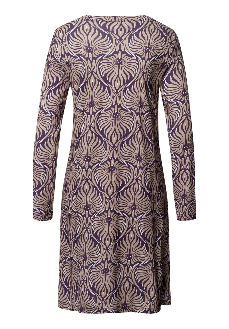 Sleep & Lounge L/SLV Nightdress 95cm | amethyst damask 074847-073049