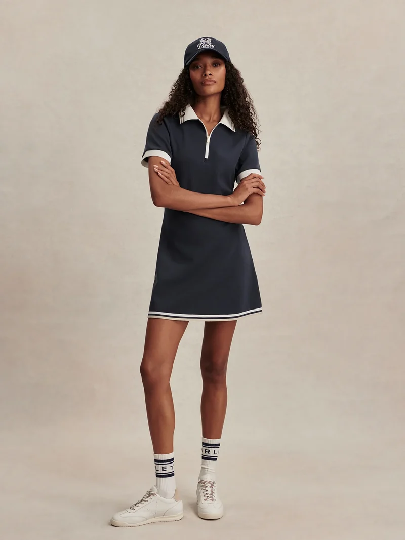 Valentina Court Dress Navy