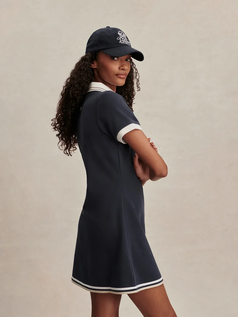 Valentina Court Dress Navy