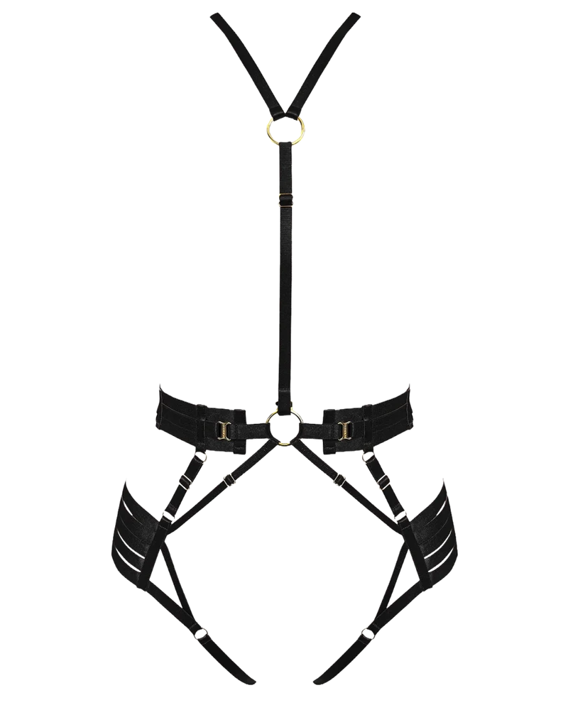 Bordelle Signature Strap Body Harness in Black
