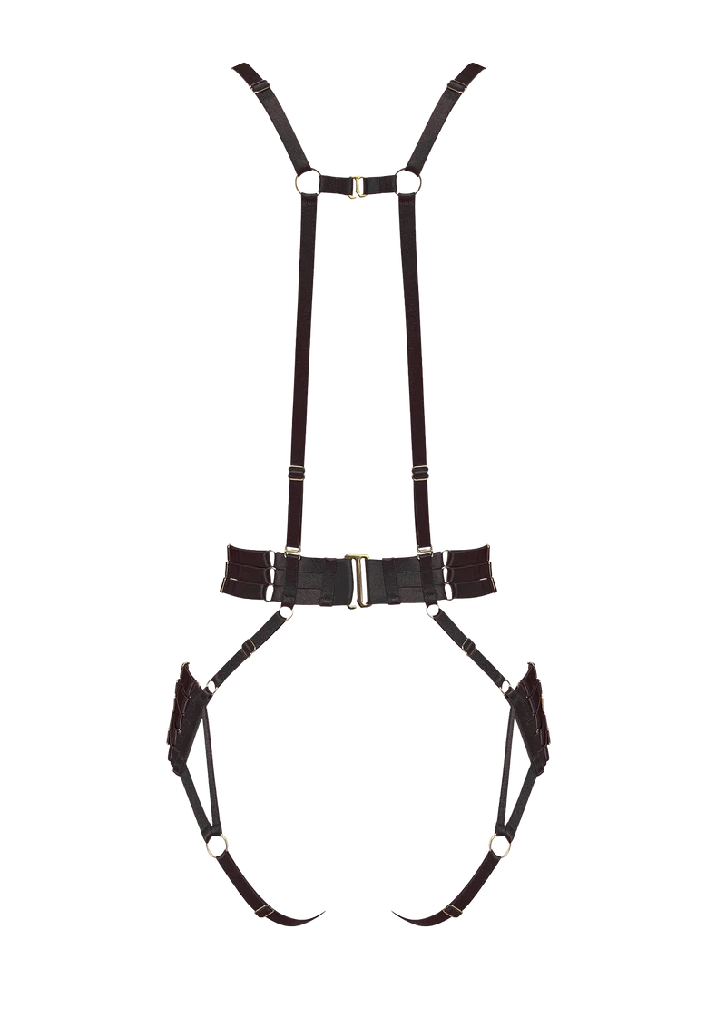 Bordelle Signature Strap Body Harness in Black