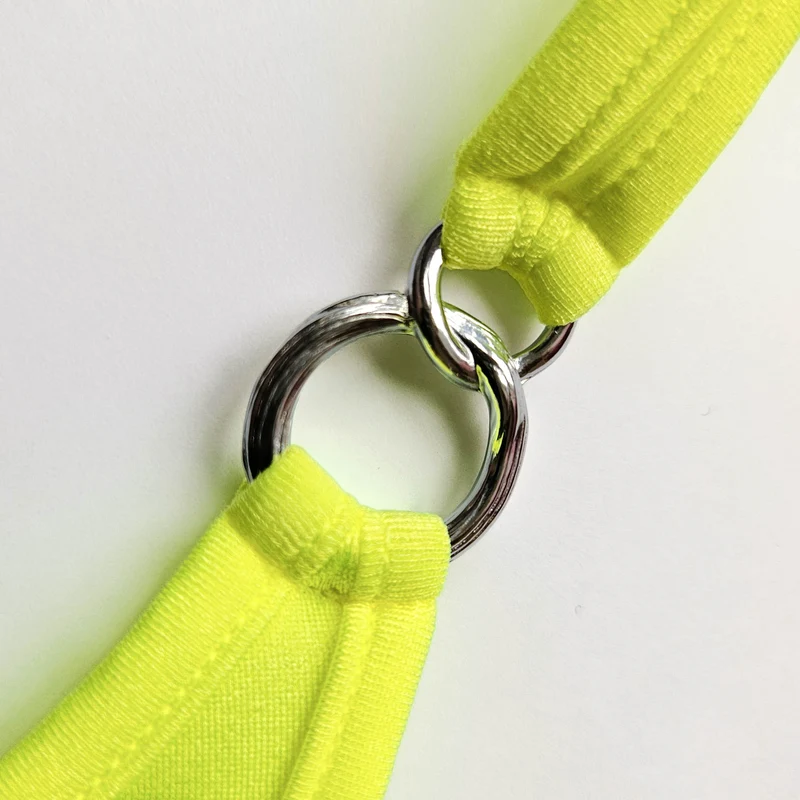Bikini Neon Yellow Beauty - Scrunch String Tanga