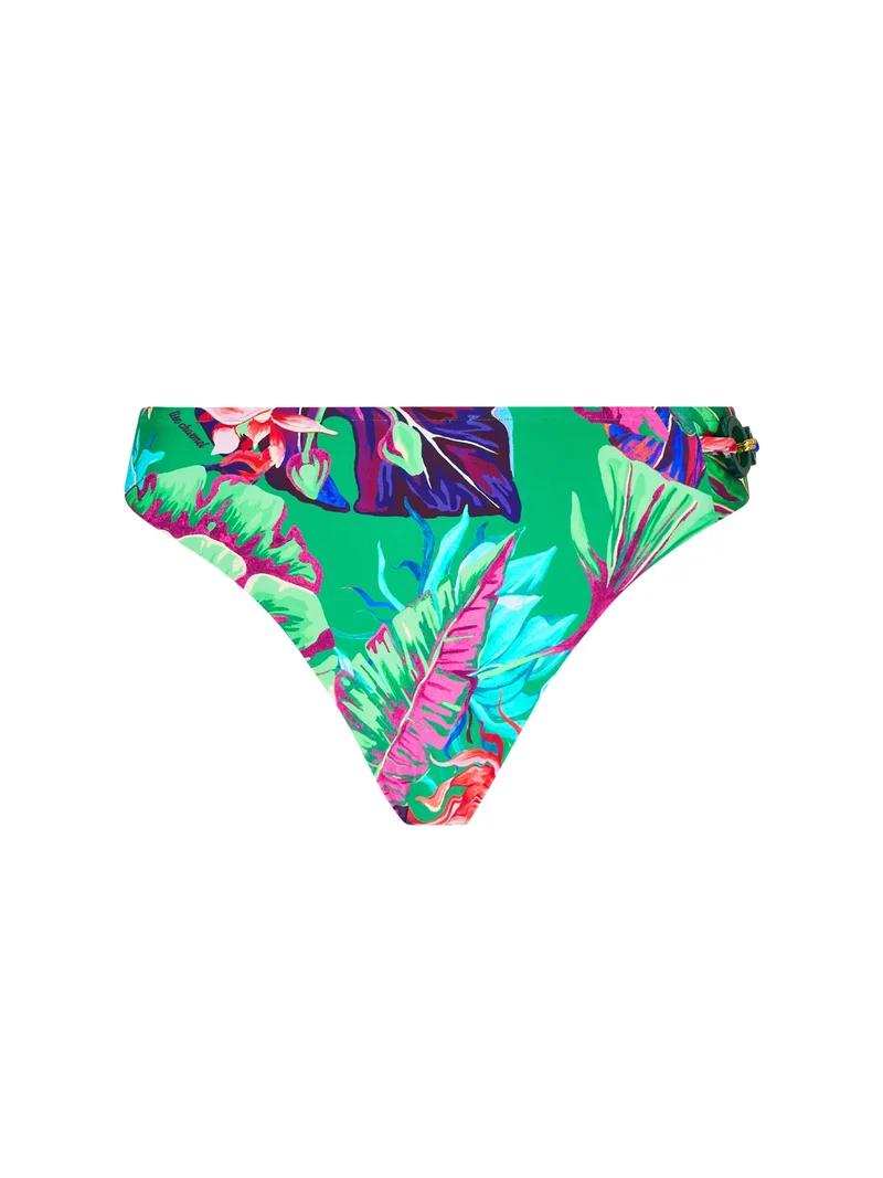 Lise Charmel Bademode - Paradis Sauvage Bikinihose mit weiter Seite und Unterteil Vert Sauvage