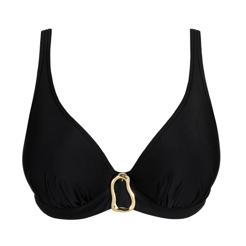 UVITA schwarz Unterlegtes Bikini-Top tief.