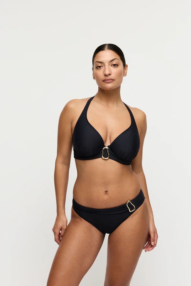 UVITA schwarz Unterlegtes Bikini-Top tief.