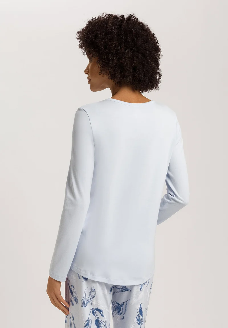 Loungy Nights L/SLV Shirt | powder blue 076491-072512