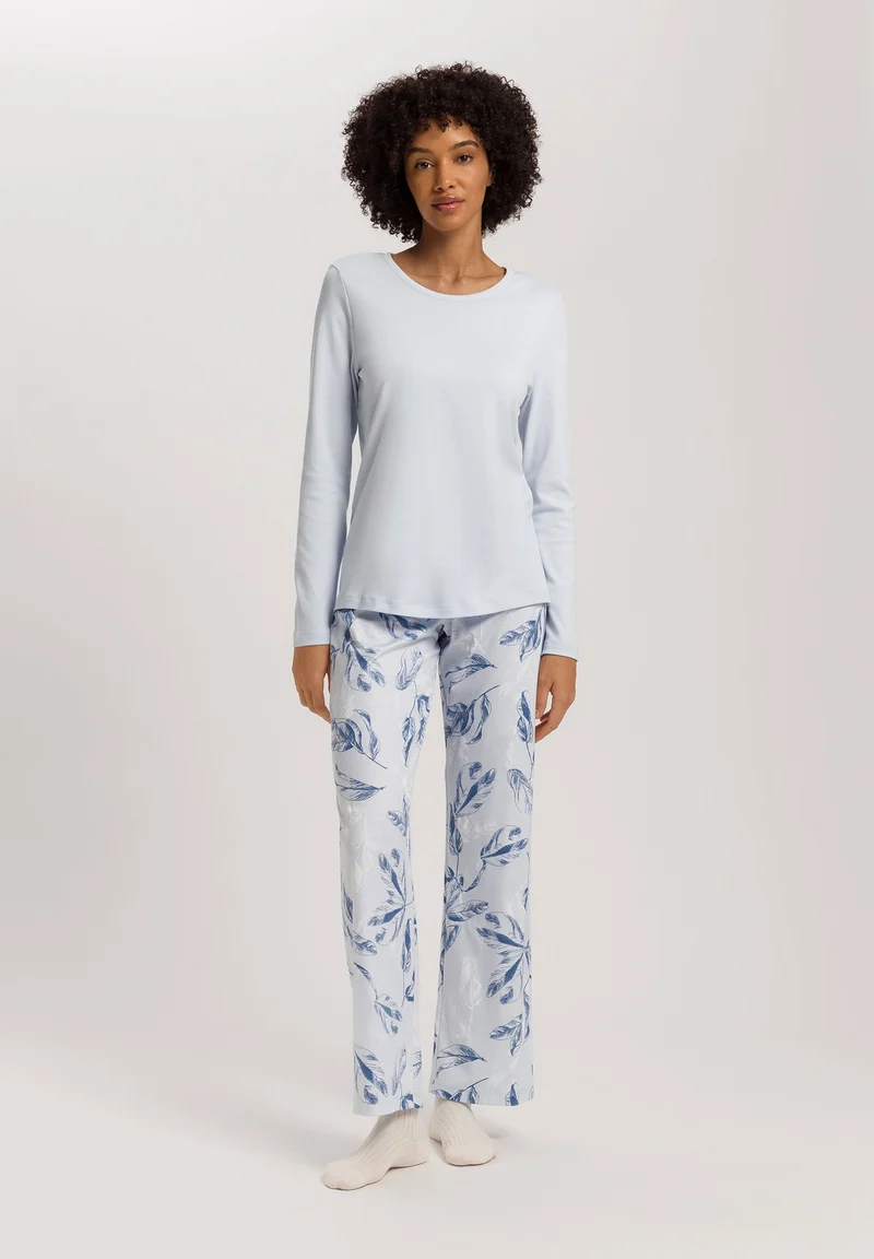 Loungy Nights L/SLV Shirt | powder blue 076491-072512