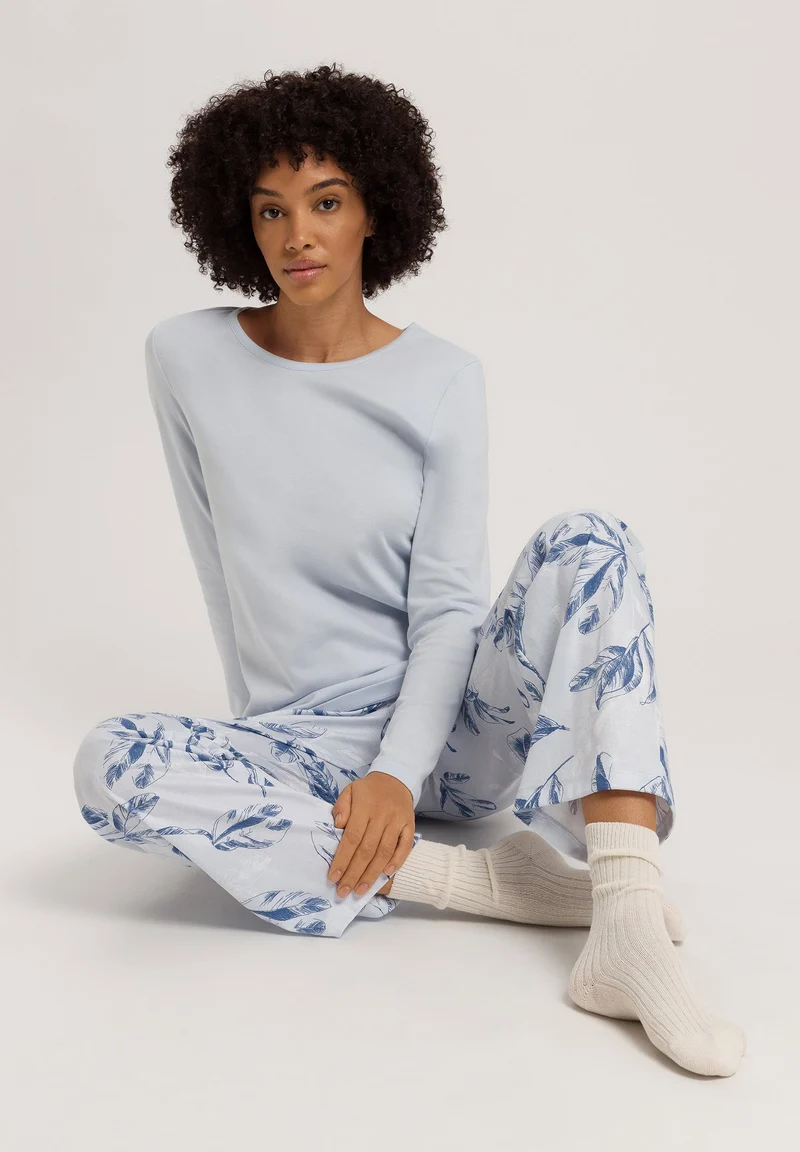 Loungy Nights L/SLV Shirt | powder blue 076491-072512