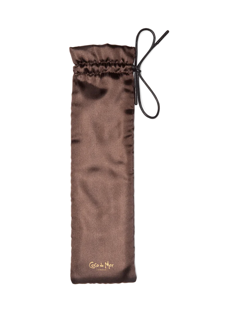 Coco de Mer Satin Padded Bag