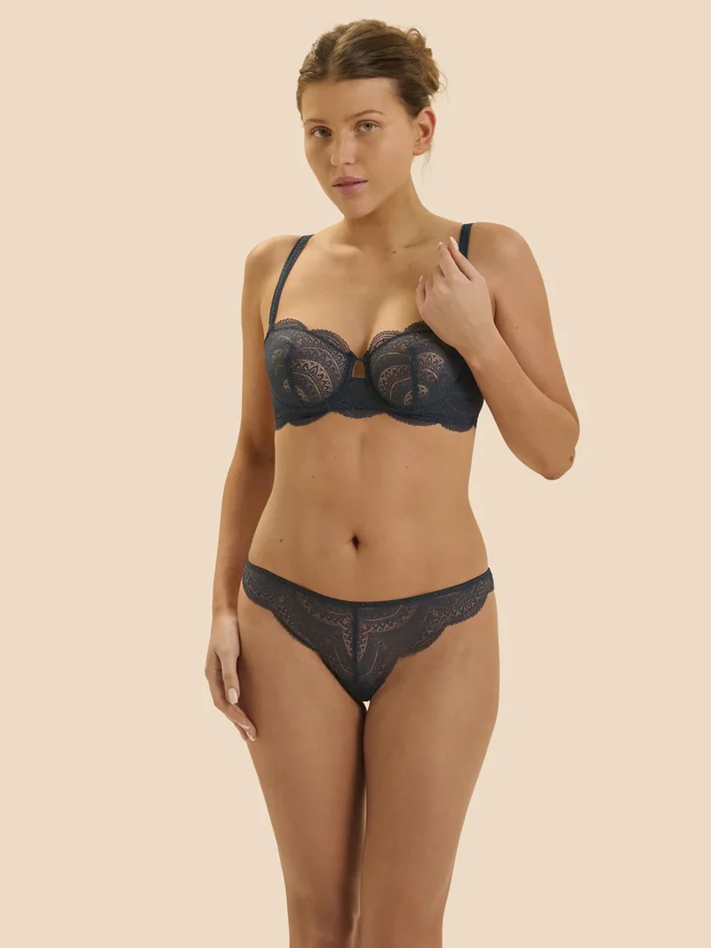 Simone Perele - Karma Tanga Höschen Prestige Blau