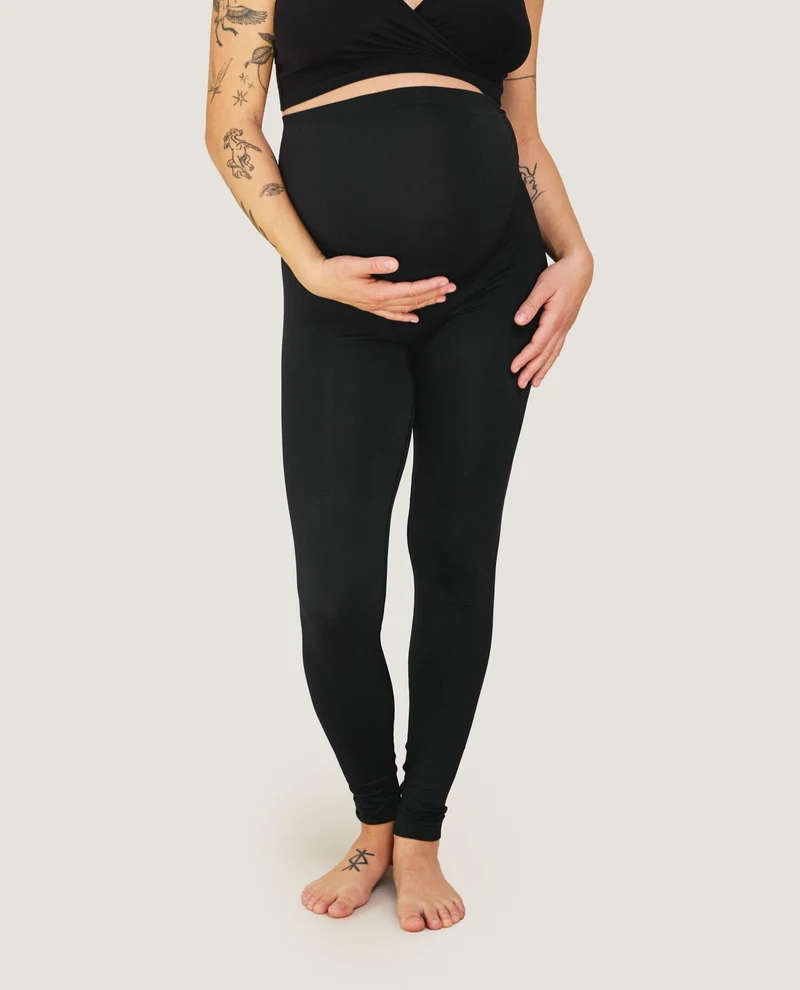 Carriwell nahtlose Umstandsleggings – schwarz