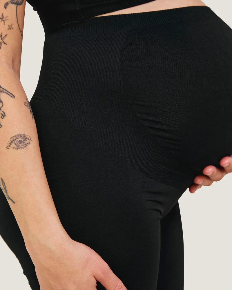 Carriwell nahtlose Umstandsleggings – schwarz