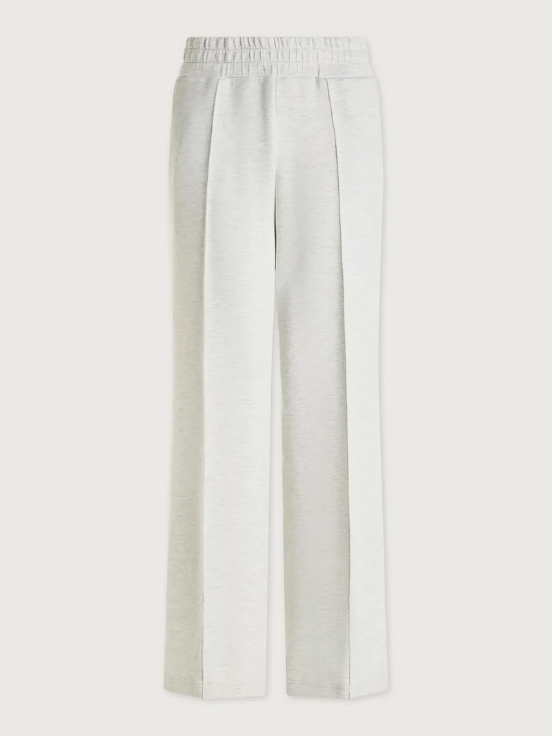 Wide Leg Pant 28" Ivory Marl