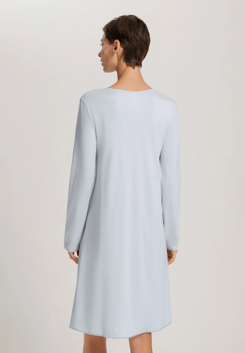 Cotton Silk L/SLV Nightdress 100cm | powder blue 074815-072512