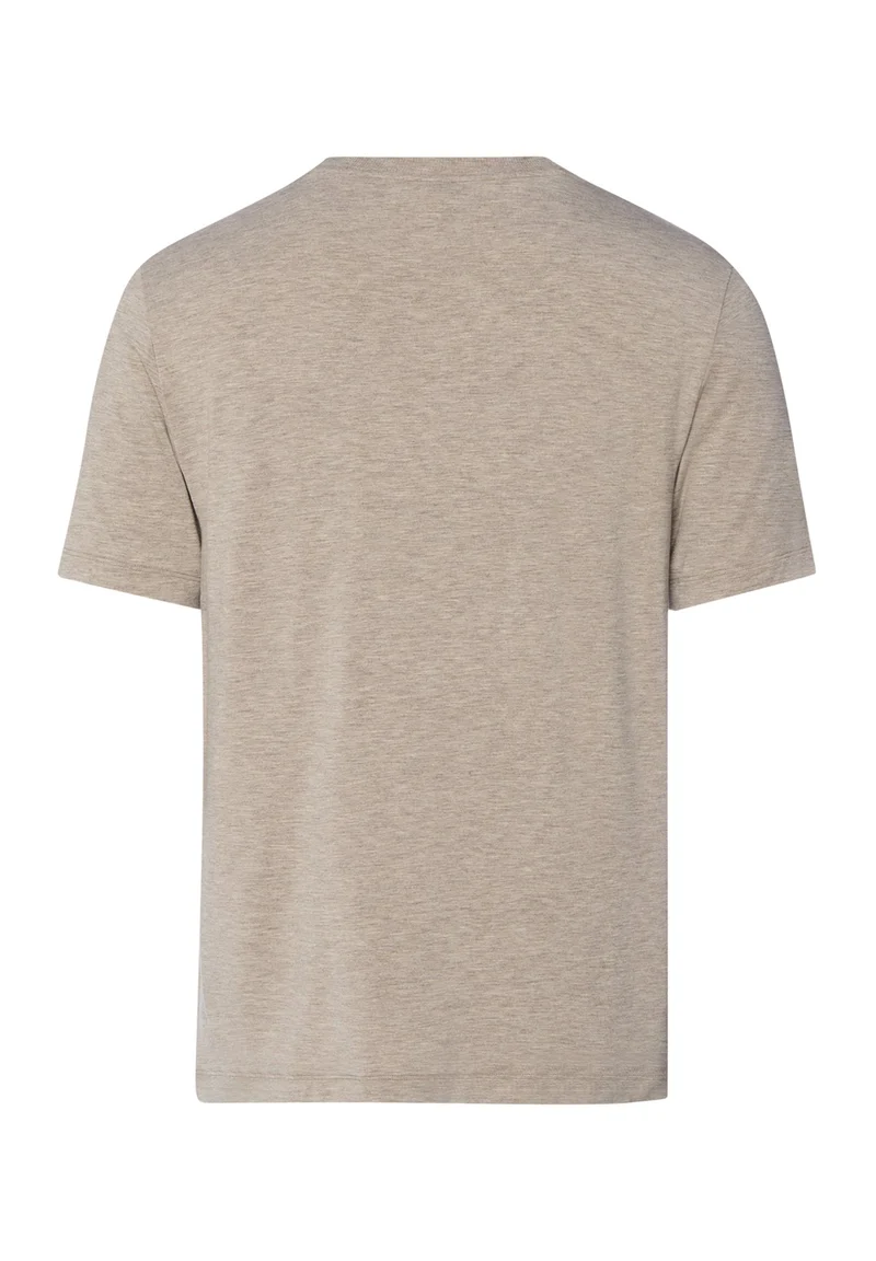 Casuals S/SLV Shirt V-Neck | hazelnut melange 075035-073115