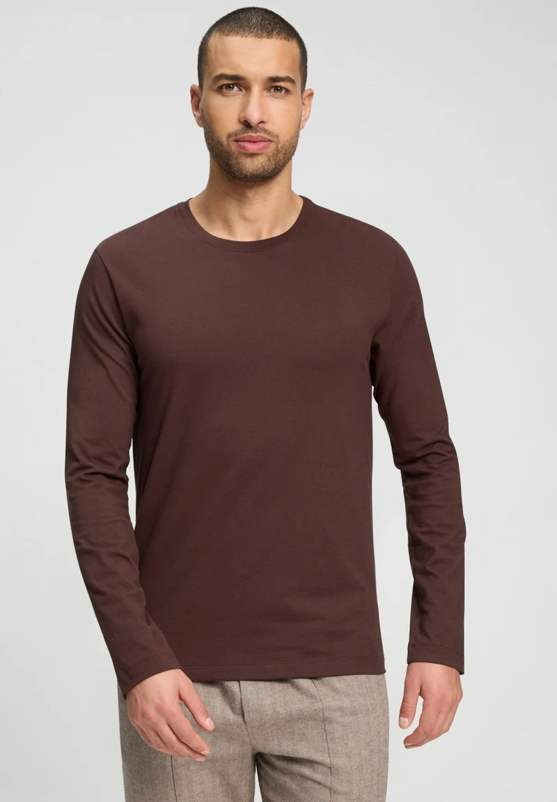 Living Shirts L/SLV Shirt | glazed chocolate 075053-072794