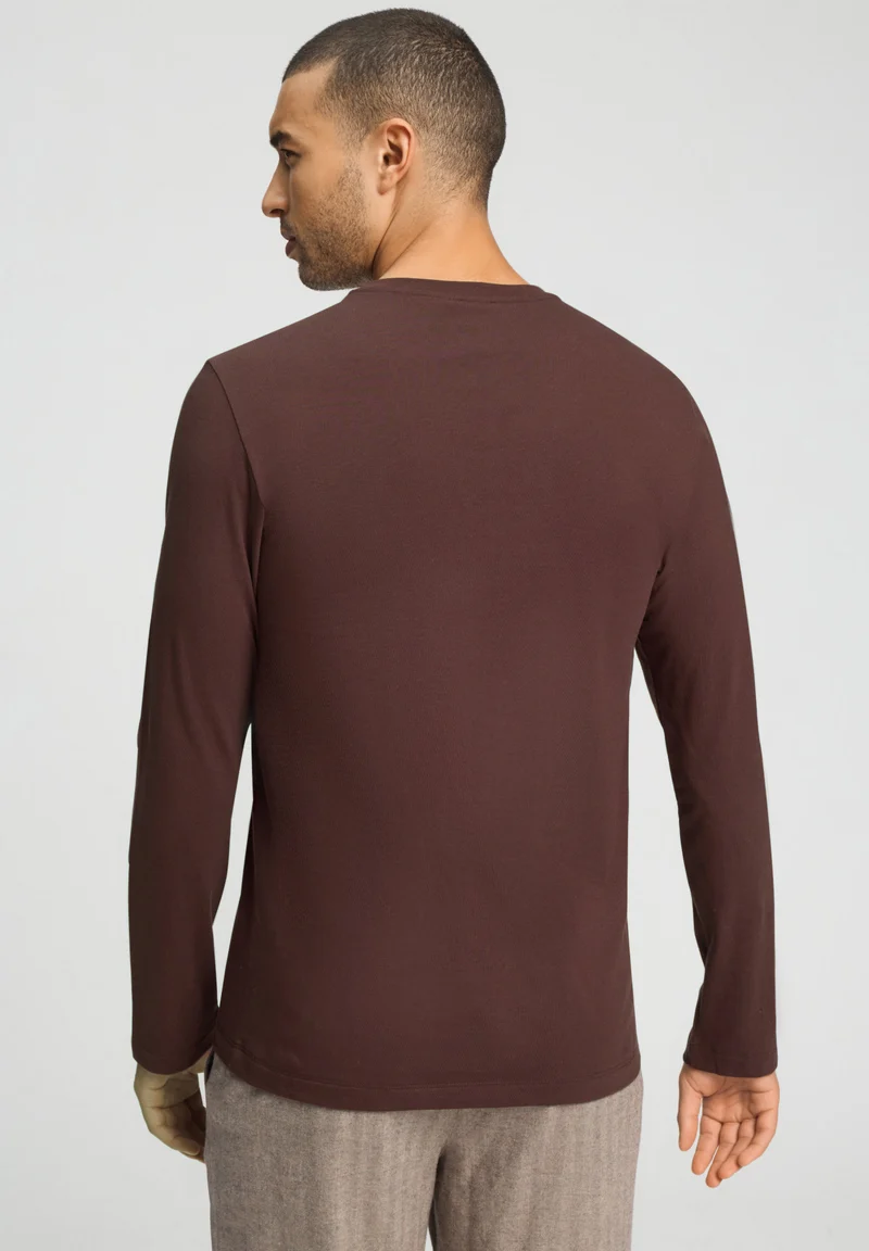 Living Shirts L/SLV Shirt | glazed chocolate 075053-072794