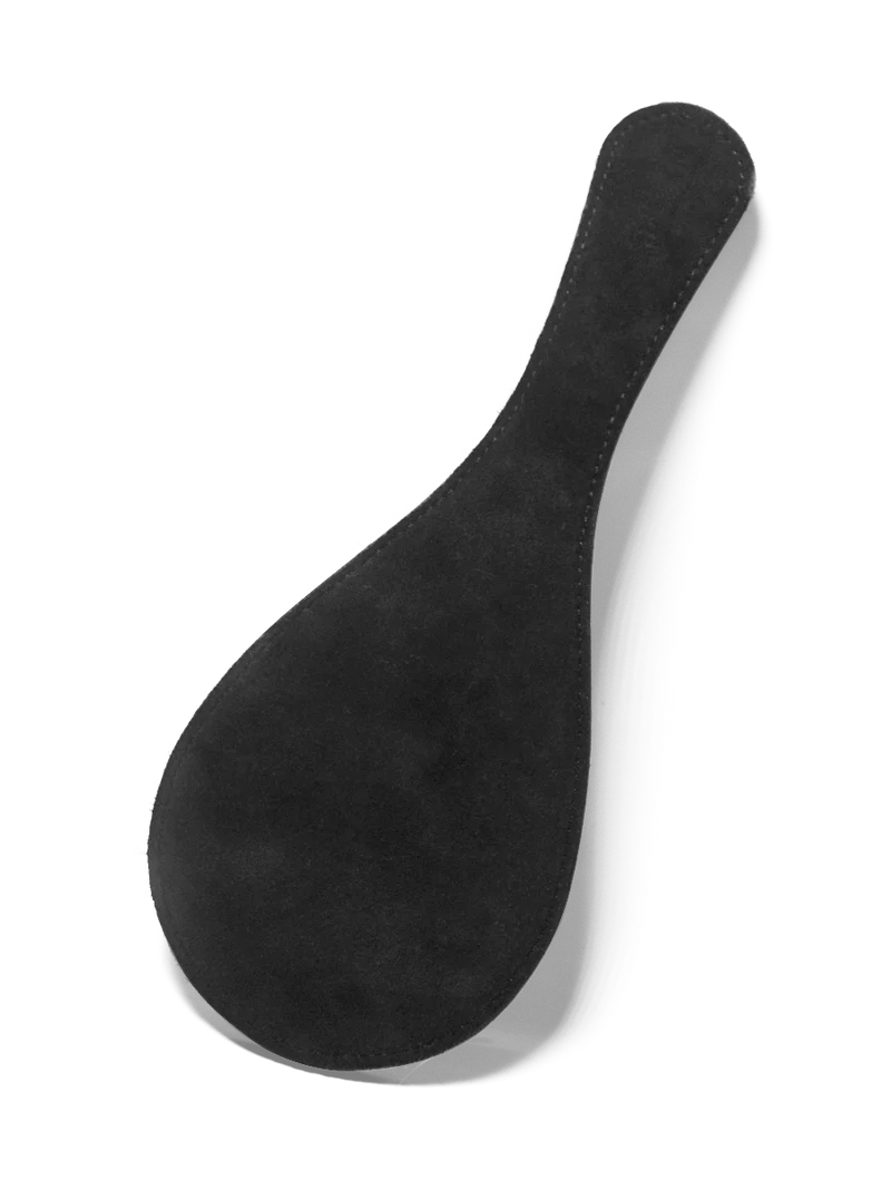 Coco de Mer Black Leather Round Paddle