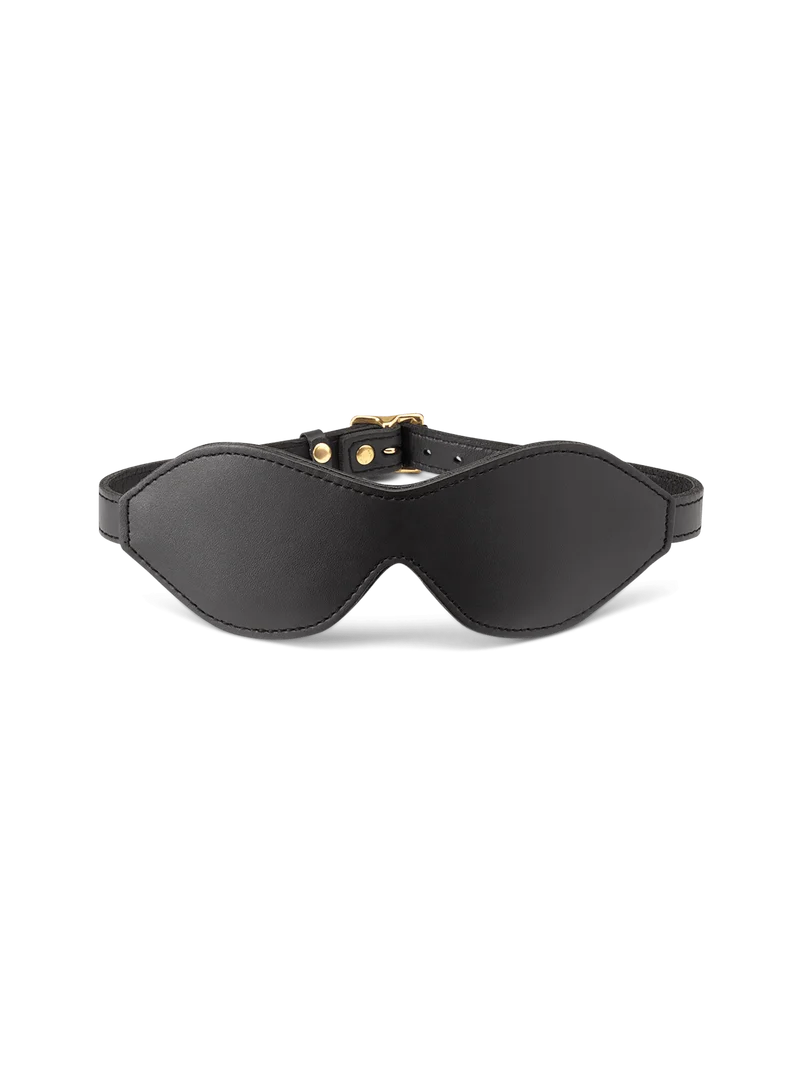 Coco de Mer Black Leather Blindfold