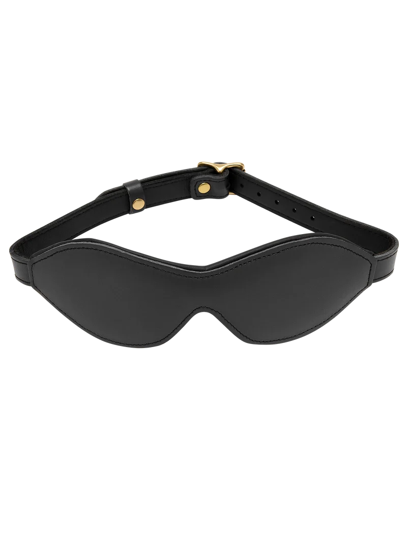 Coco de Mer Black Leather Blindfold