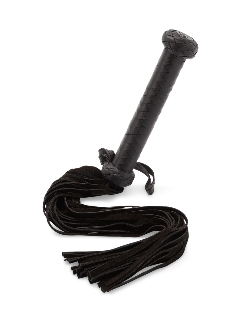Coco de Mer Black Leather Flogger