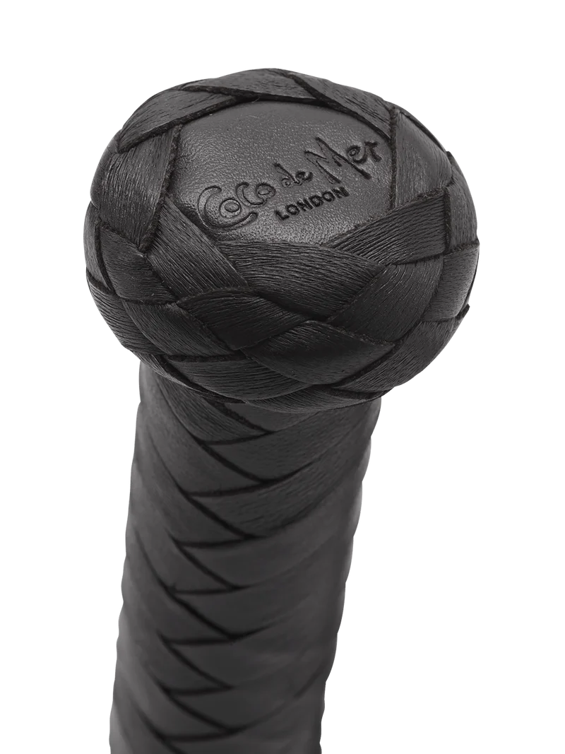 Coco de Mer Black Leather Flogger