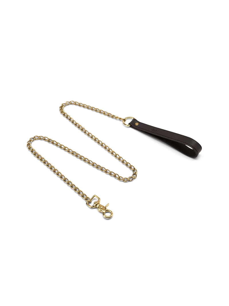 Coco de Mer Black Leather Lead