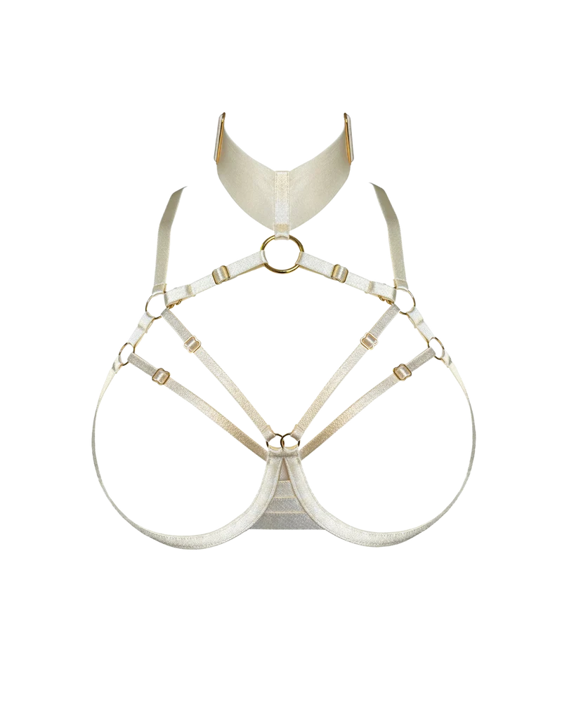 Bordelle Signature Ouvert Wire Bra in Ivory