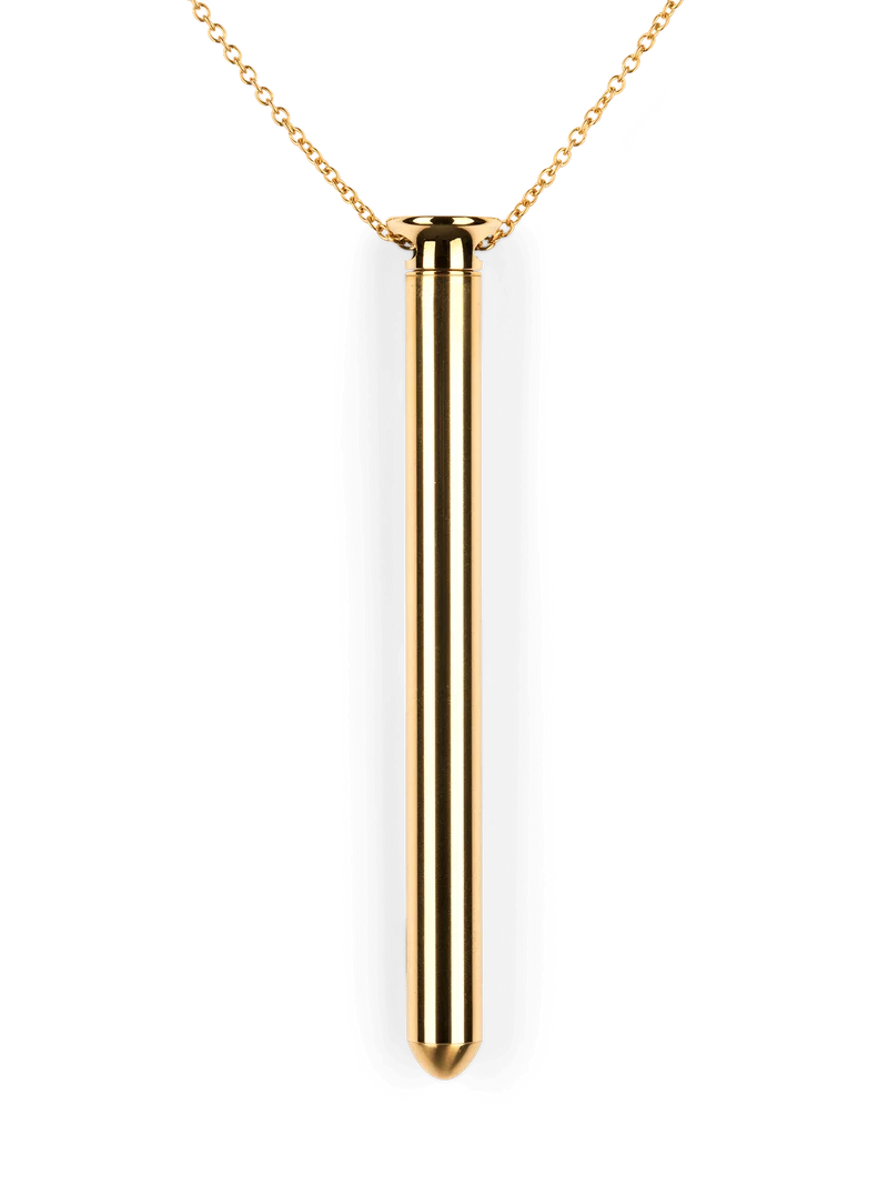 Crave Vesper 2 Vibrator Necklace 24k Gold Plated