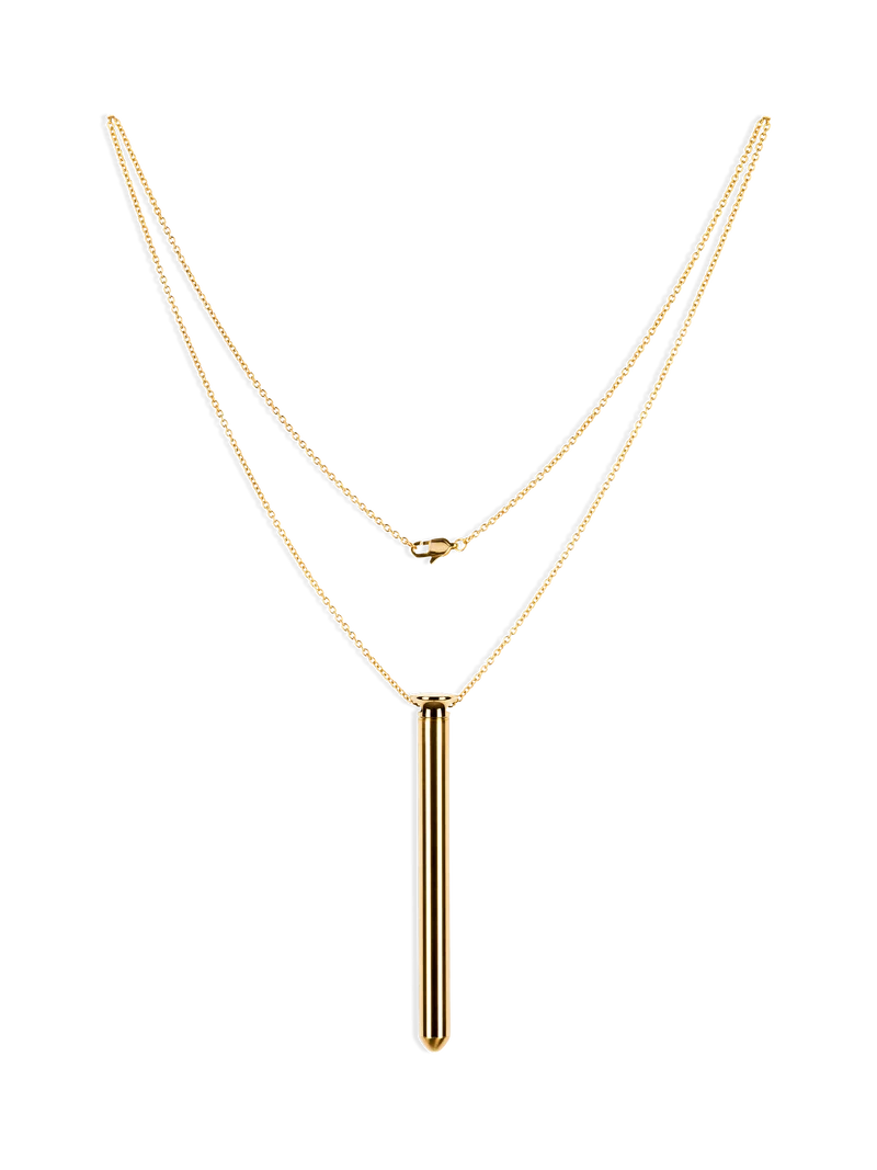 Crave Vesper 2 Vibrator Necklace 24k Gold Plated