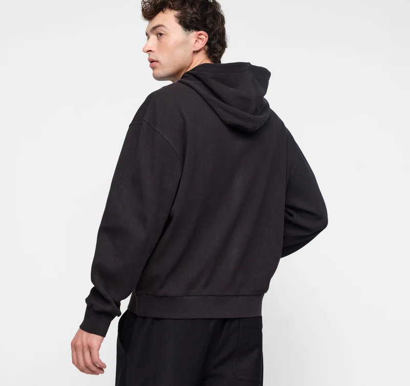 Waffle Zip Hoodie