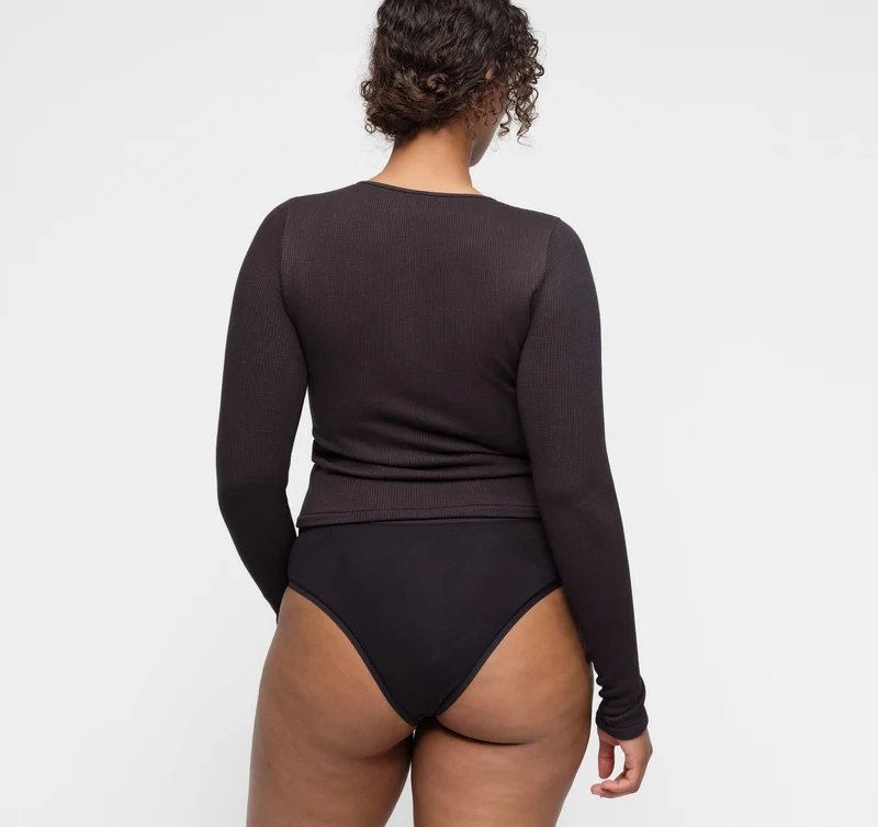Seamless Waffle Cardigan